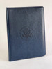 Professional Business PU Leather Padfolio Portfolio / DOS Logo Debossed