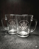 Coffee Glass/ENGRAVED DOS Logo - Set of 2