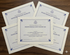 Meritorious Step Increase Certificate, Blue GS Log o & Border 11" x 8.5" Landscape