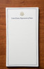 DOS UNLINED Meeting Note Cards / Gold GS Logo -pack of 25 sheets