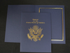 EMBASSY Certificate Holder, LARGE Portrait  11.5" x 15.25" - Gold foil-stamped GS Logo & Text