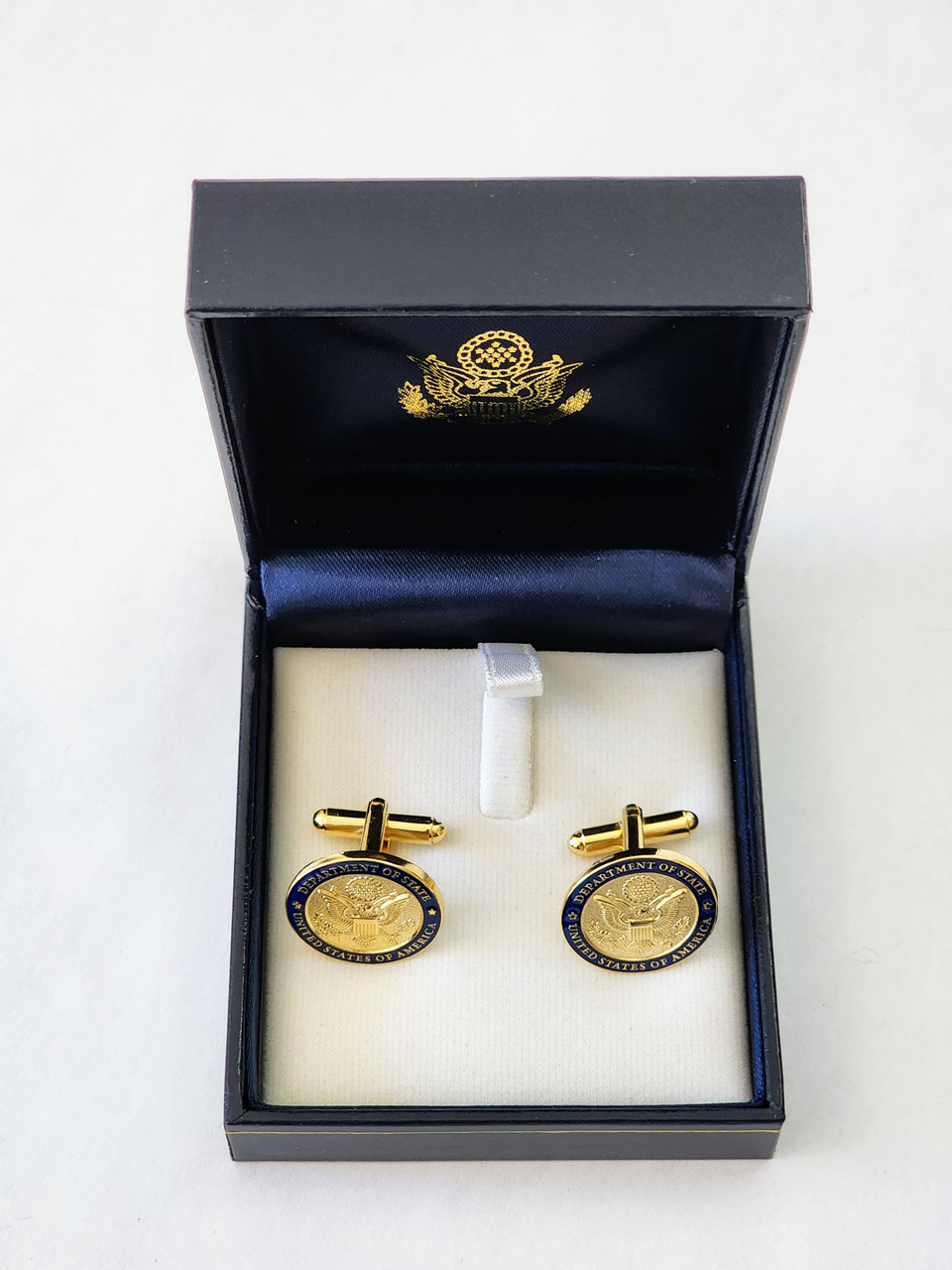 DOS Cufflinks - Gold or Silver Finished in Leatherette