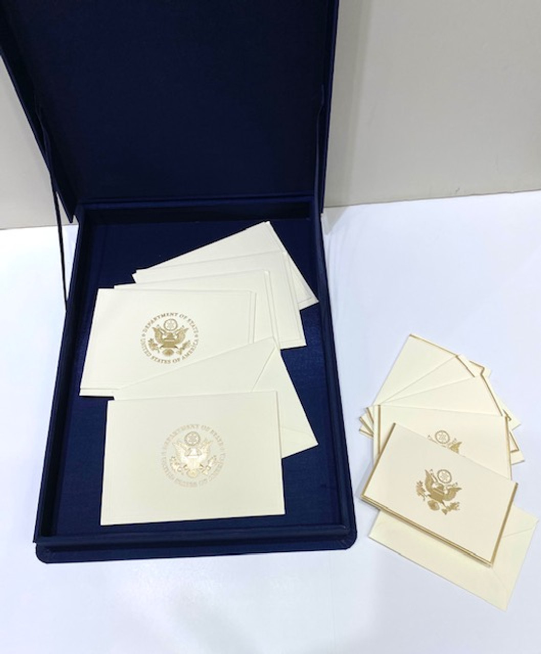 Luxury Ambassador Stationery Box/Gold logo imprint - BKK Inc./ FARA State  Department Gifts