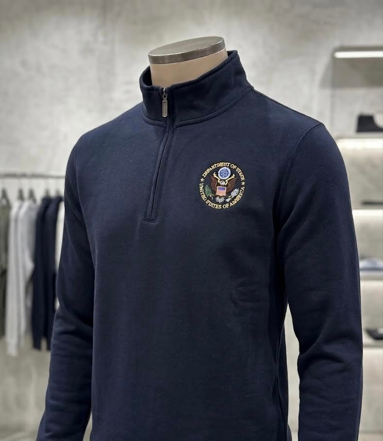1/4 Zip Sweat Jacket/DOS Logo Embroidery - BKK Inc./ FARA State