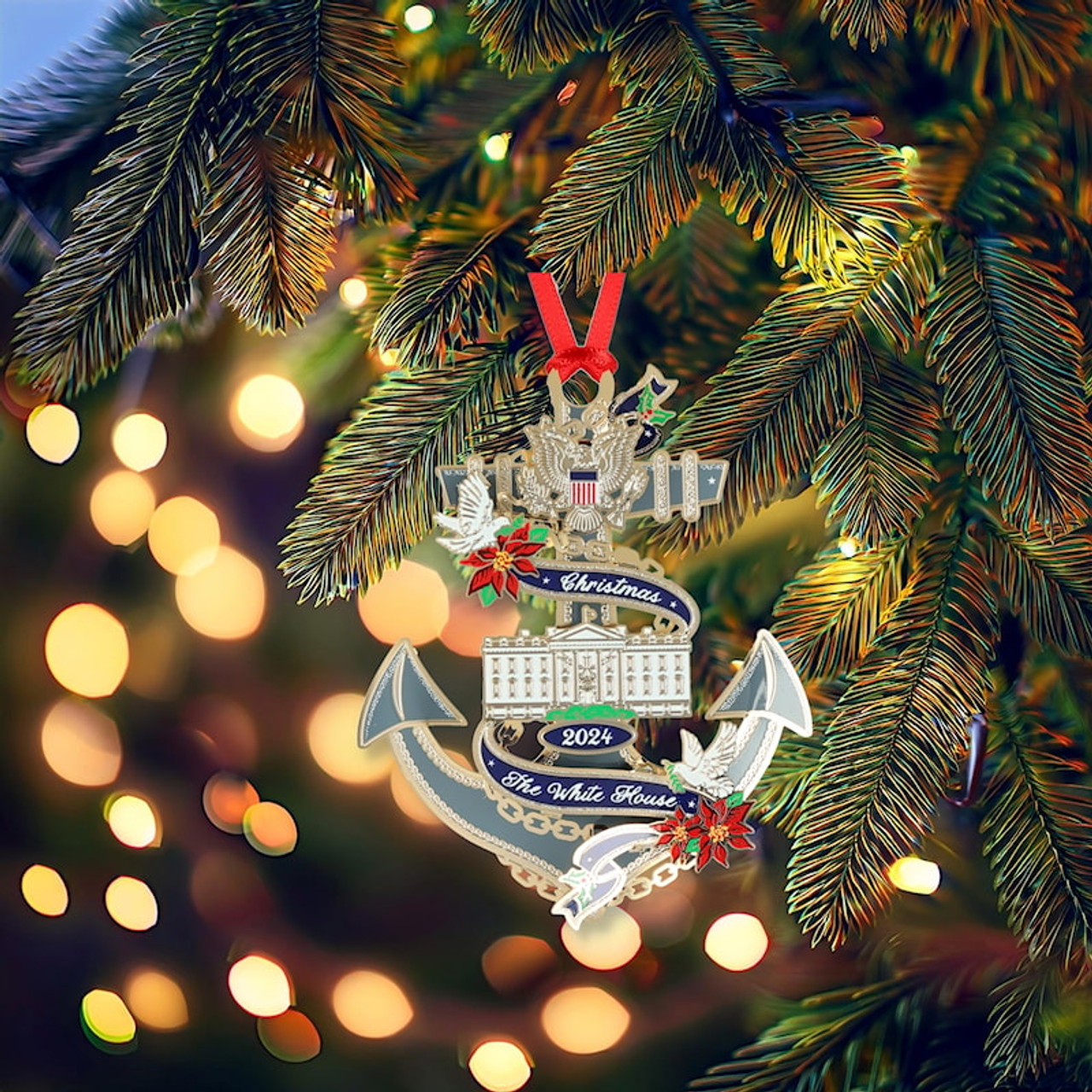 Official 2024 White House Christmas Ornament - BKK Inc