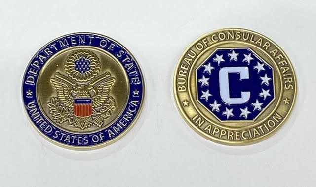 US Embassy Caro Egypt US State Department Commemoratve Challenge Con - Foto 9