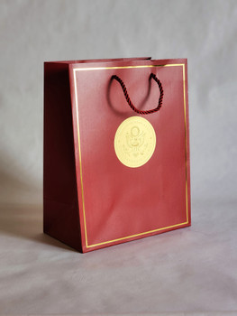 Elegant Gift Bags with Rope handles/DOS Gold Logo