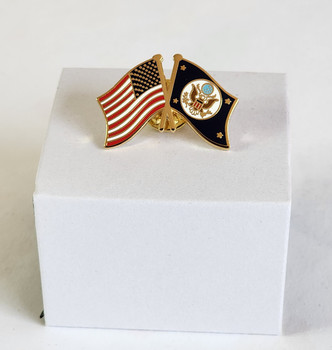 DOS/USA Flags Lapel Pin DOS/USA Flags Lapel Pin