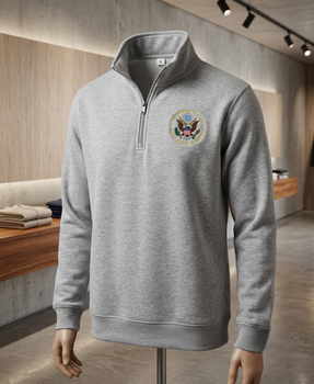 1/4 Zip Sweat Jacket/DOS Logo Embroidery