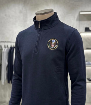1/4 Zip Sweat Jacket/DOS Logo Embroidery