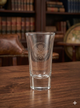 Shot Glass - ENGRAVED DOS Logo