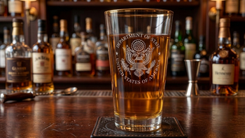 Shot Glass - ENGRAVED DOS Logo