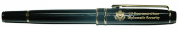 Rollerball Pen/Diplomatic Security Logo with Navy Leatherette Box