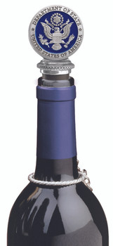 Made in U.S.A. - PEWTER DOS LOGO BOTTLE STOPPER 