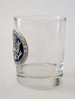 Pewter DOS Logo OLD FASHIONED GLASS