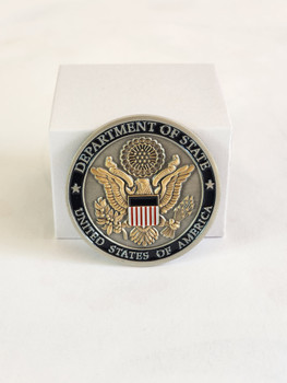 DOS/WHITE HOUSE Challenge Coin in Acrylic Case