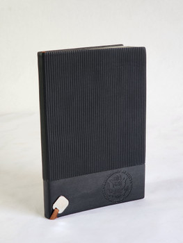 New Trend PU Leather Journal Notebook/DOS Logo Debossed, Engraved Bookmark