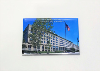 Rectangle Harry S Truman Building Magnet