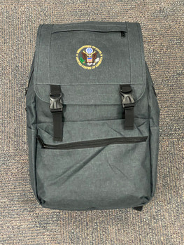 New! Trendy Flapover Computer Backpack - DOS Logo full color Embroidered  New! Trendy Flapover Computer Backpack - DOS Logo full color Embroidered