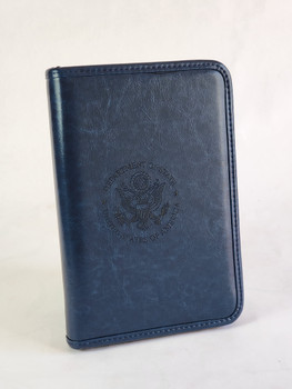Junior Zipper Portfolio with 3-Ring Binder/DOS Logo Embossed