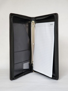 Zipper Portfolio Organizer with 3 Ring Binder/DOS Logo Embossed Zipper Portfolio Organizer with 3 Ring Binder/DOS Logo Embossed
