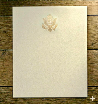 Blank Certificate Paper - Standard Portrait - GS Logo Gold foil-stamped