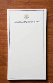 DOS UNLINED Meeting Note Cards / Gold GS Logo -pack of 25 sheets