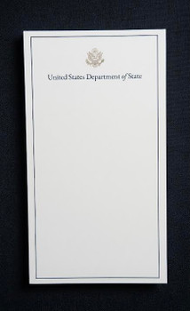DOS UNLINED Meeting Note Cards / Gold GS Logo -pack of 25 sheets