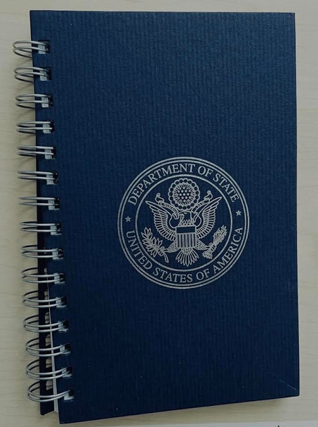 2026 New Spiral Navy Notebook / DOS Logo Silver foil-stamped