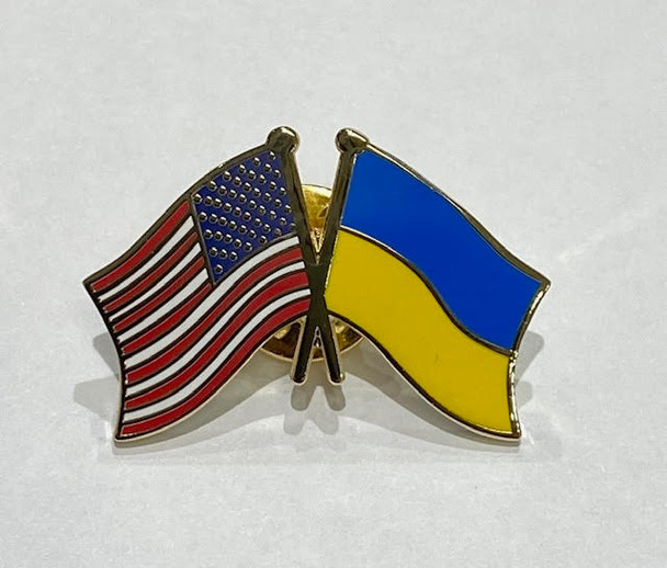 USA/UKRAINE Flag Pin