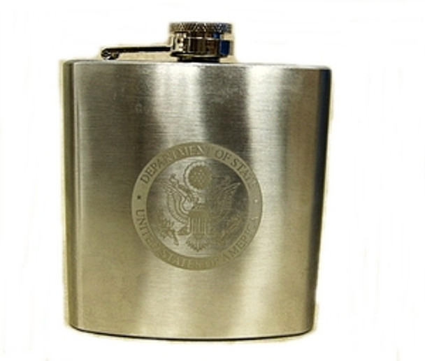 Flask 6 oz. DOS engraved