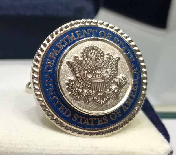 3D DOS Lapel Pin -Tie Tac/Silk organza Pouch