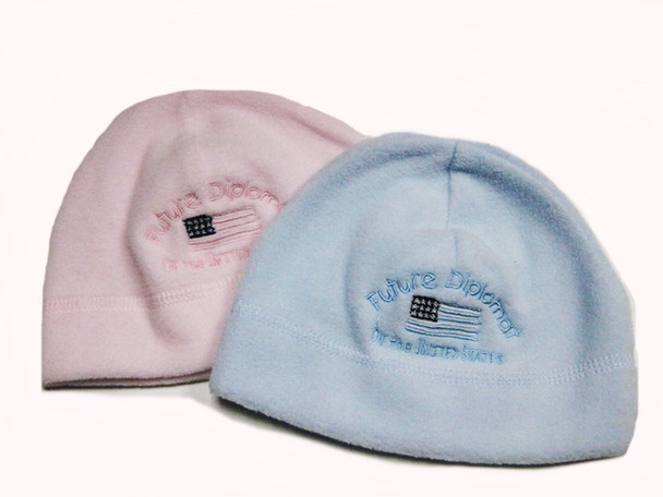 Infant Fleece Hat/Future Diplomat Embroidered