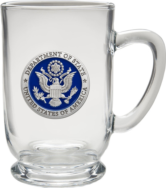 Made in U.S.A! - Pewter COFFEE MUG, CLEAR/DOS Logo Microwavable and dishwasher safe