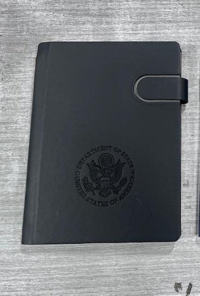 Classic Journal Notebook with magnetic snap design/DOS Logo Embossed