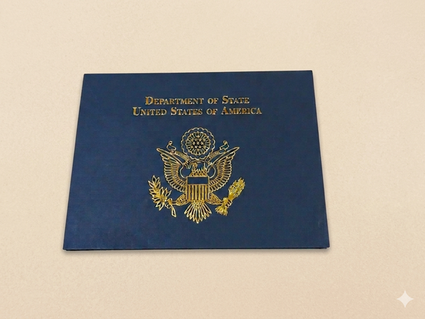 9" x 12"Landscape Grant Award Certificate , DOS Logo Gold Foil - Stamped,