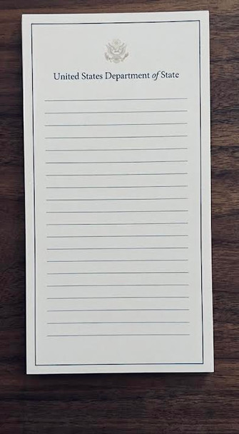 DOS Lined Meeting Note Cards - pack of 25 sheets, Gold GS Logo