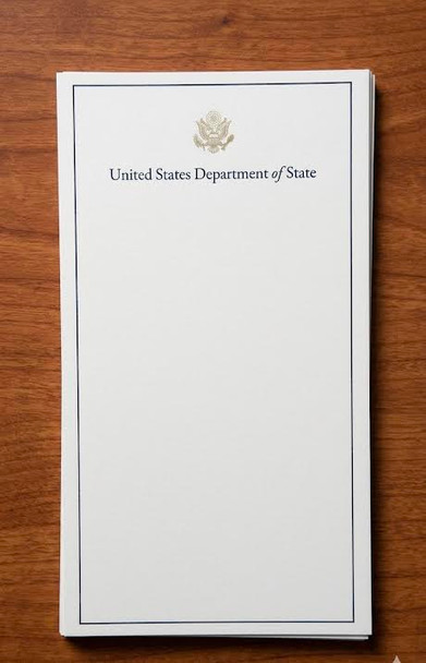 DOS UNLINED Meeting Note Cards / Gold GS Logo -pack of 25 sheets