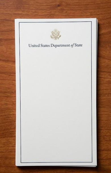 DOS UNLINED Meeting Note Cards / Gold GS Logo -pack of 25 sheets