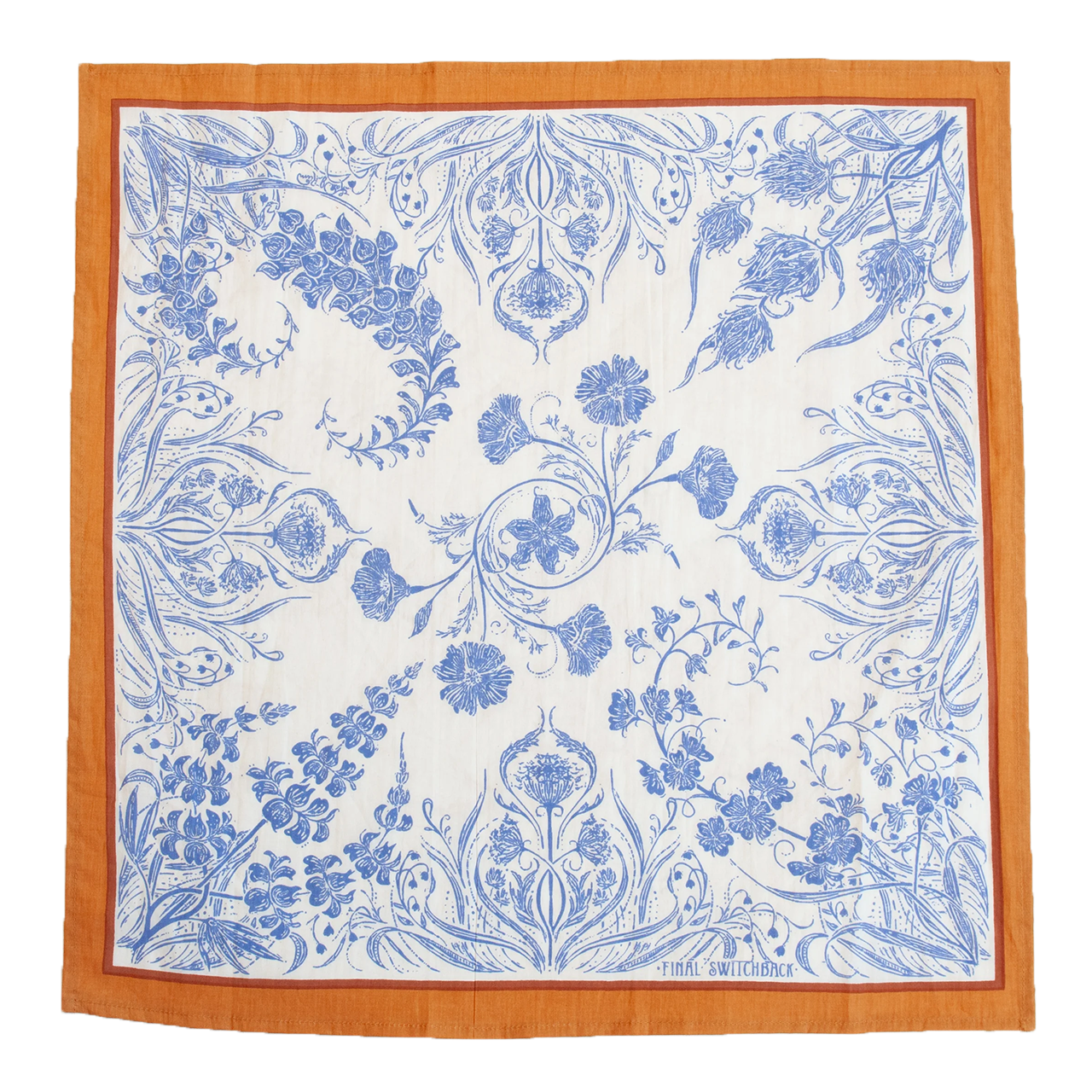 Periwinkle Wildflower Bandana Full