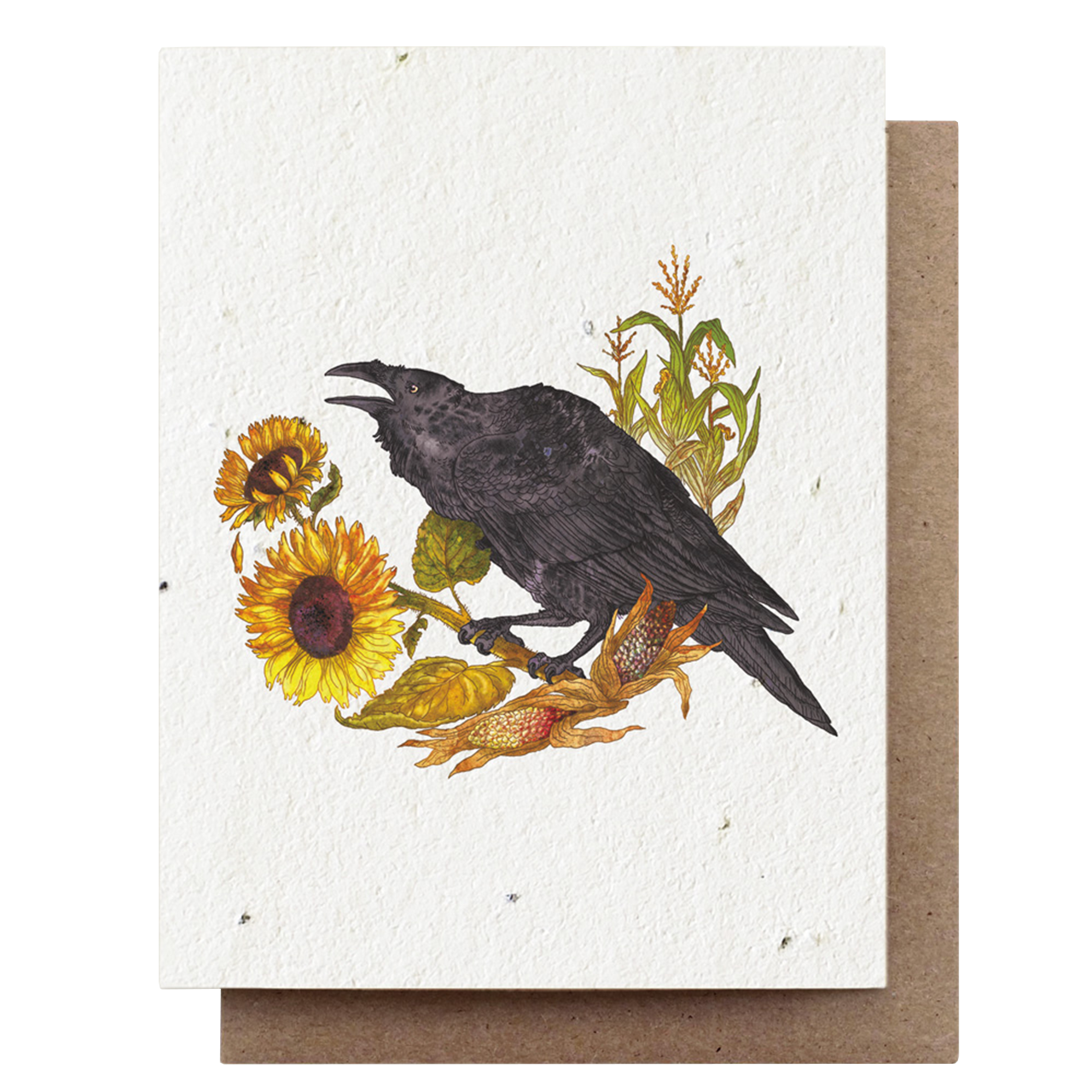 Fall Raven Card