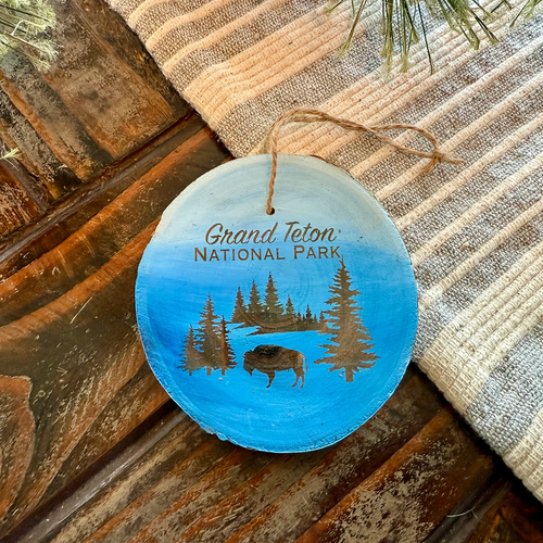 Blue Bison Ornament