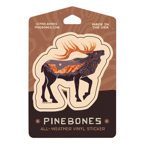 Bugling Elk Sticker
