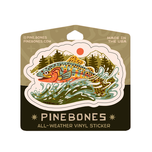 Jumping Trout Sticker