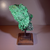 Crystalline Malachite on Stand Back