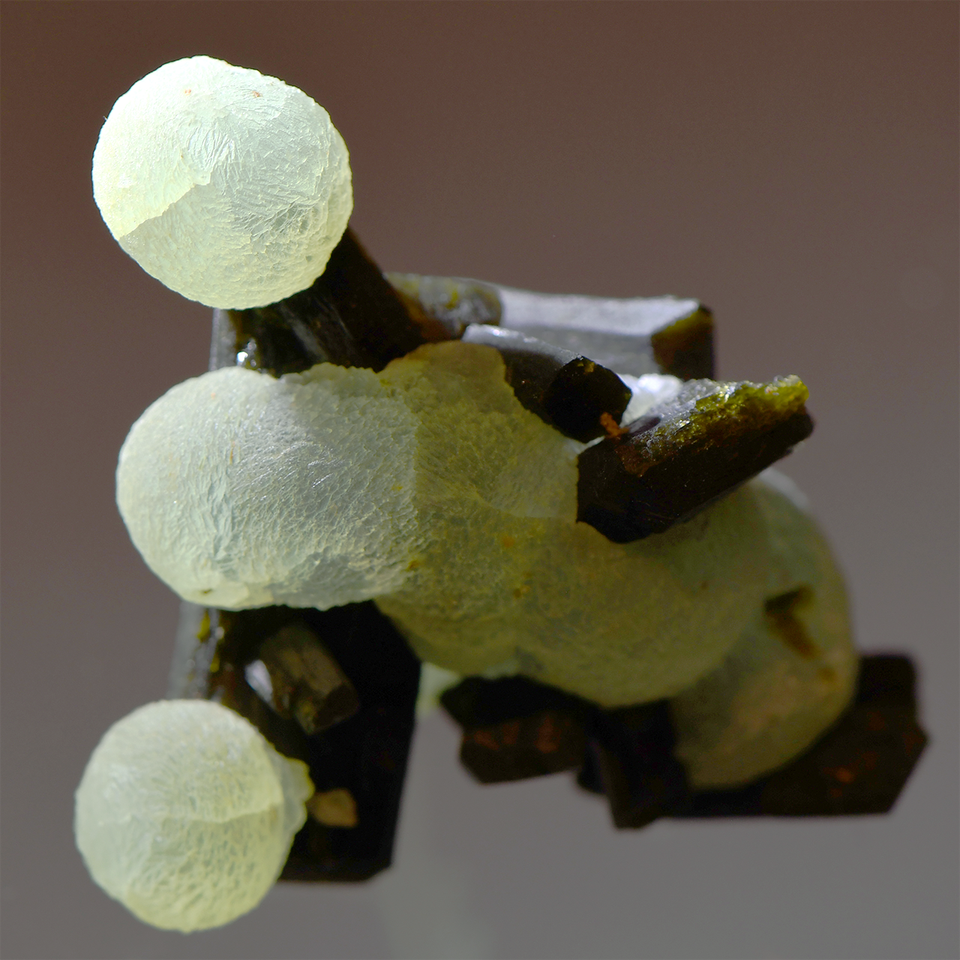 Epidote with Prehnite Spheroids