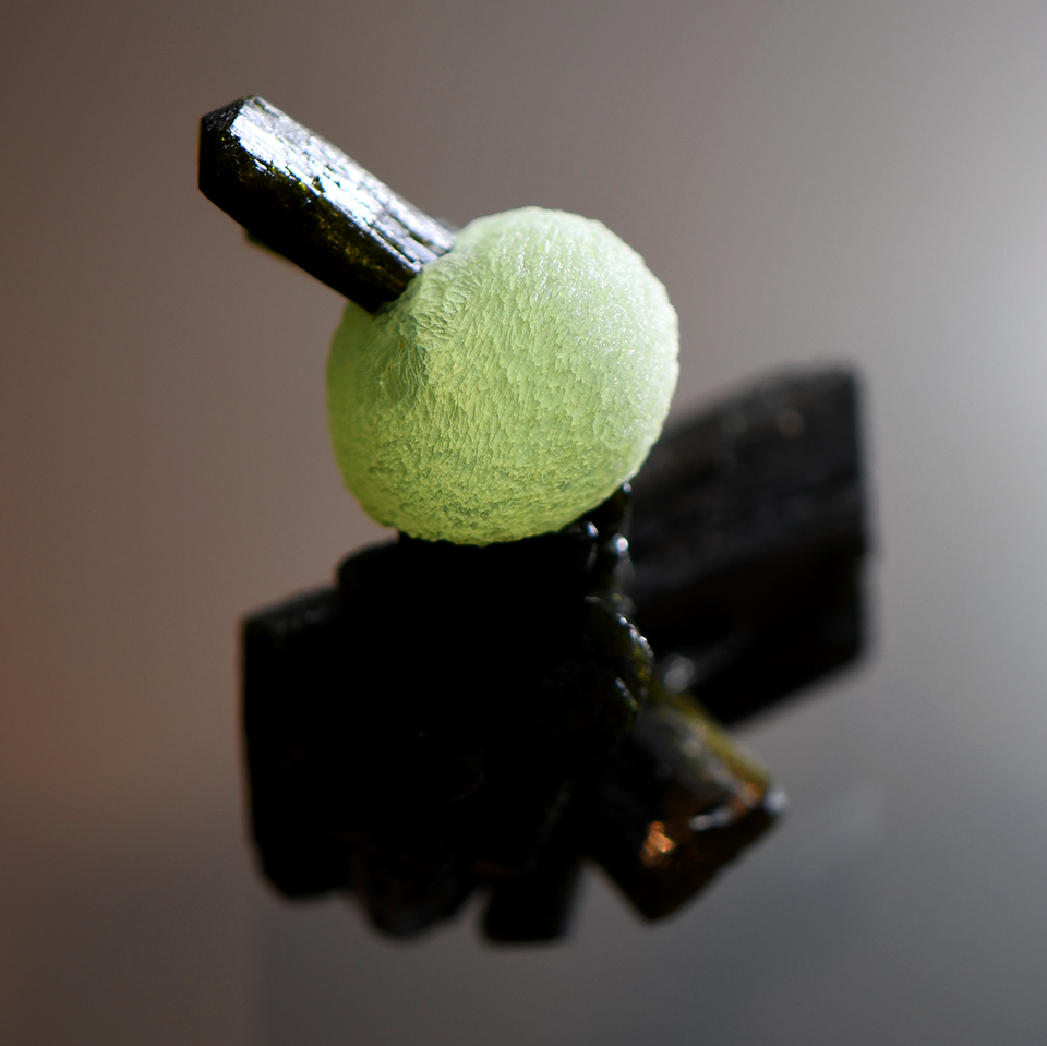 Epidote with Prehnite Backlit