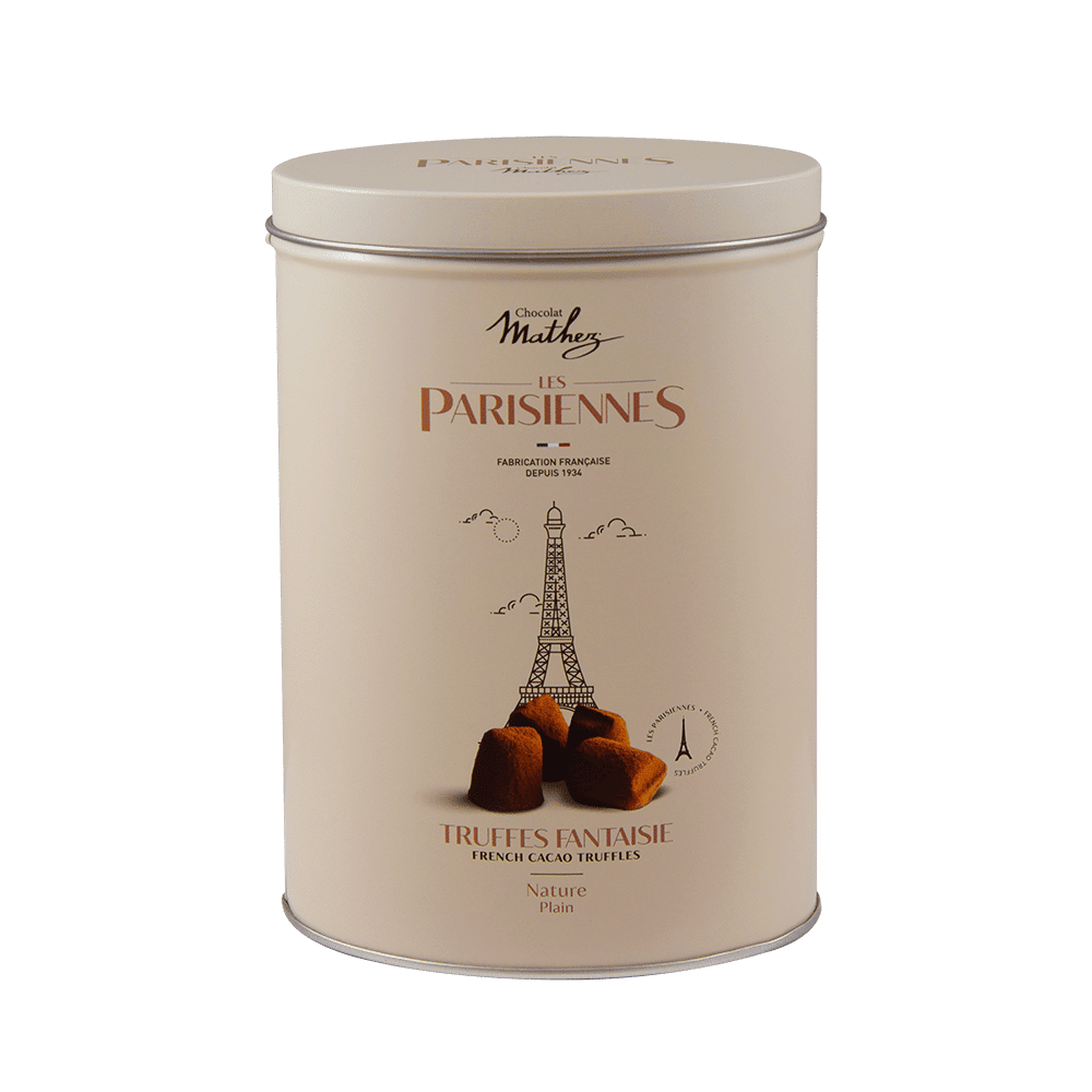 Mathez Chocolate Truffles in Les Parisiennes Tin 200g | Simply