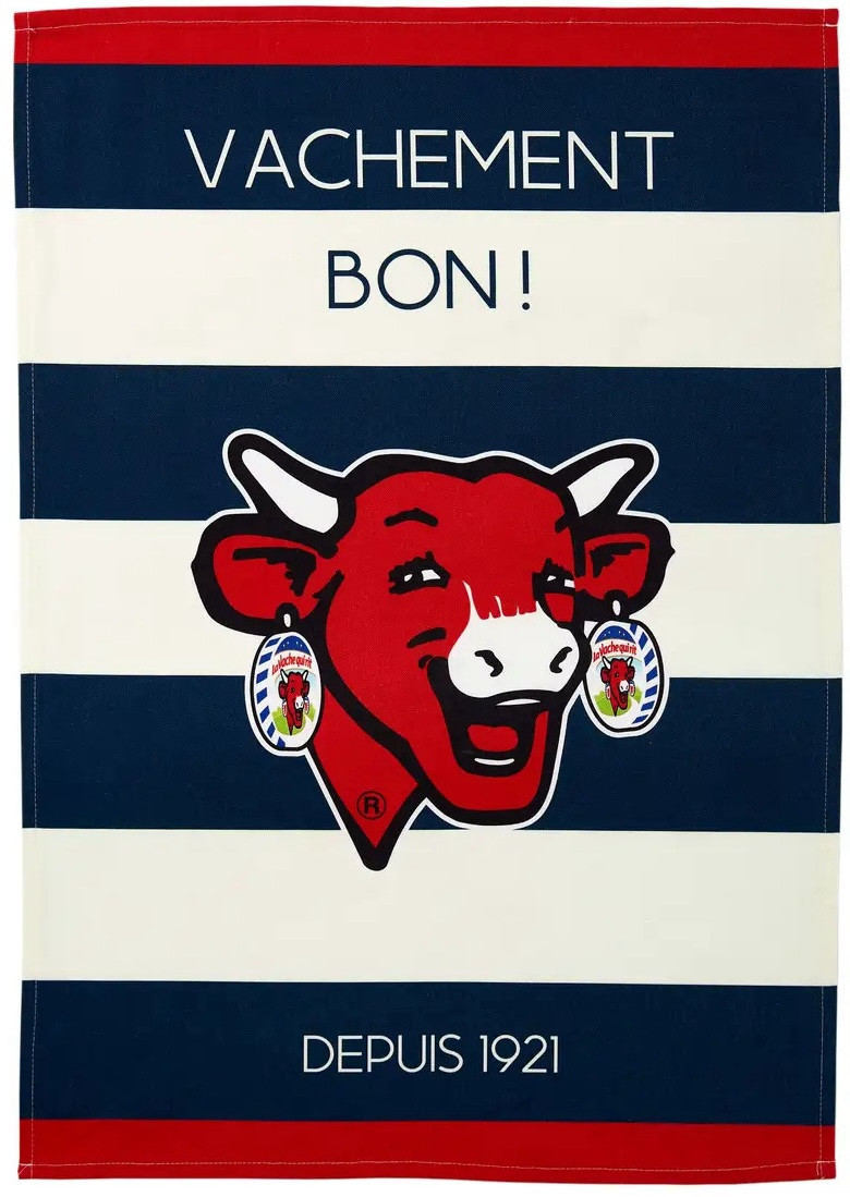 Coucke Vache Qui Rit Tea Towel (Stripes) | Simply Gourmand
