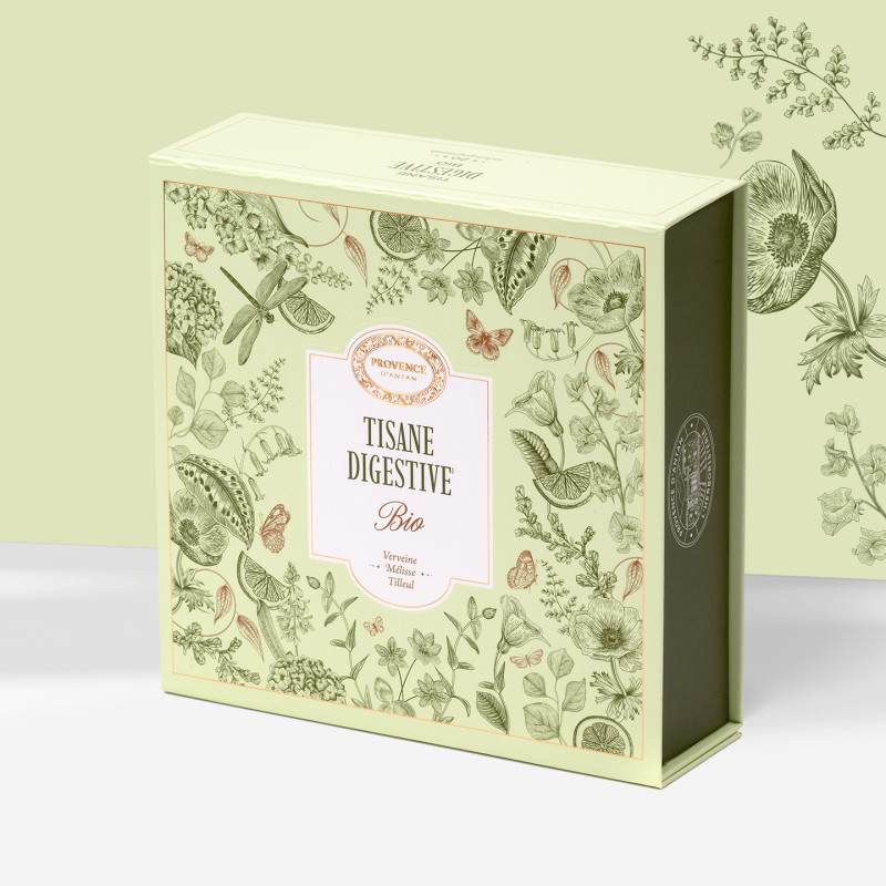 ３点セット　tisane❗ Provence d'Antan Organic Digestive Herbal Tea in Magnetic Case (20